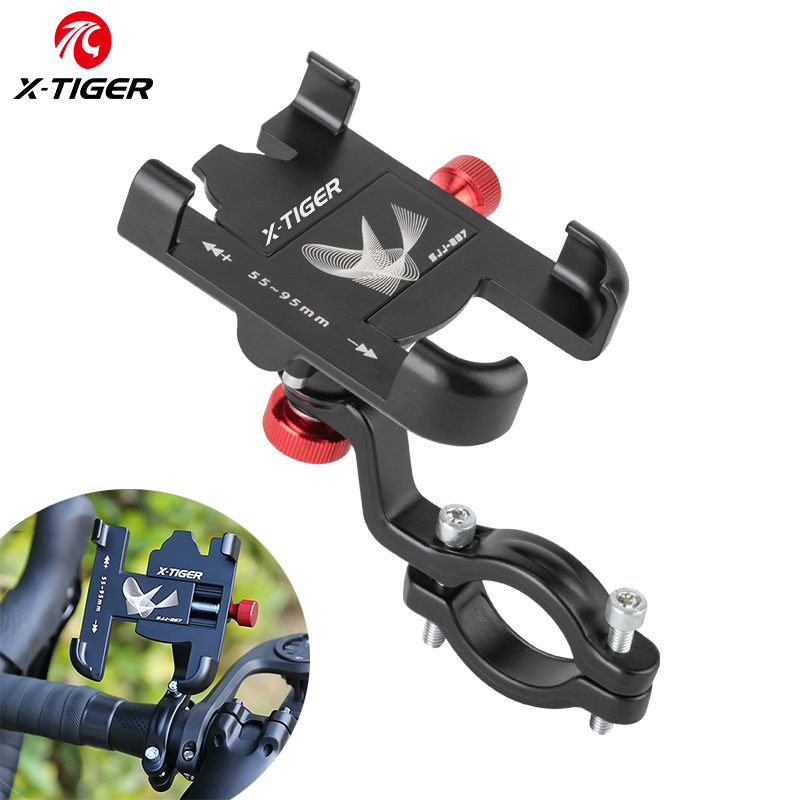 Phone Mount Handlebar - X-TIGER Alloy Bicycle Phone Holder Bike