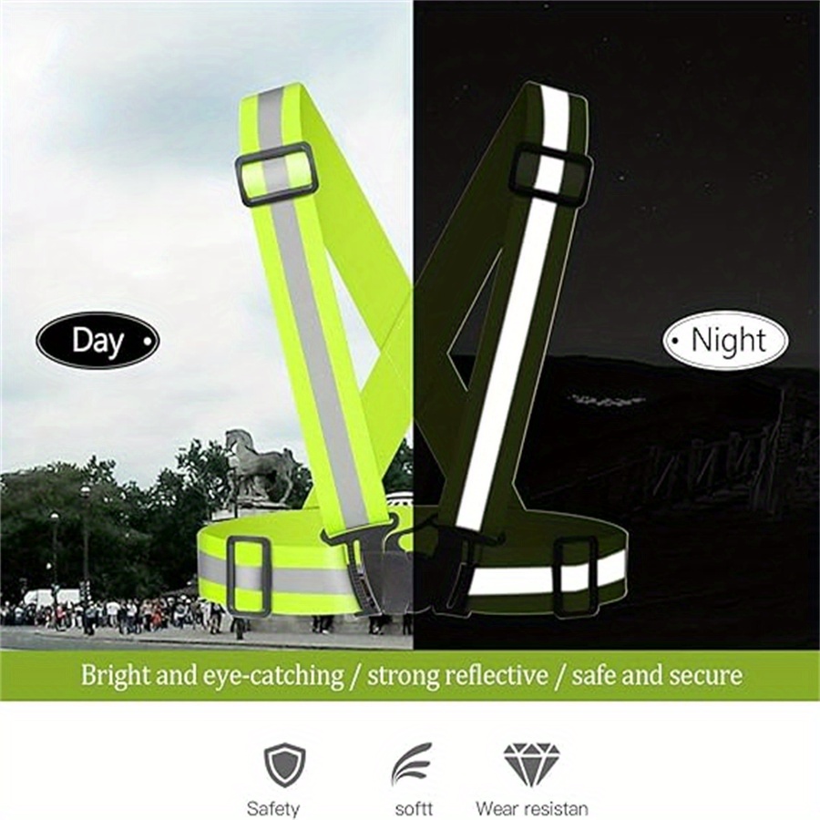 Motorcycle Gear For Dogs - 2pcs Adjustable Safety Vest Running Gear