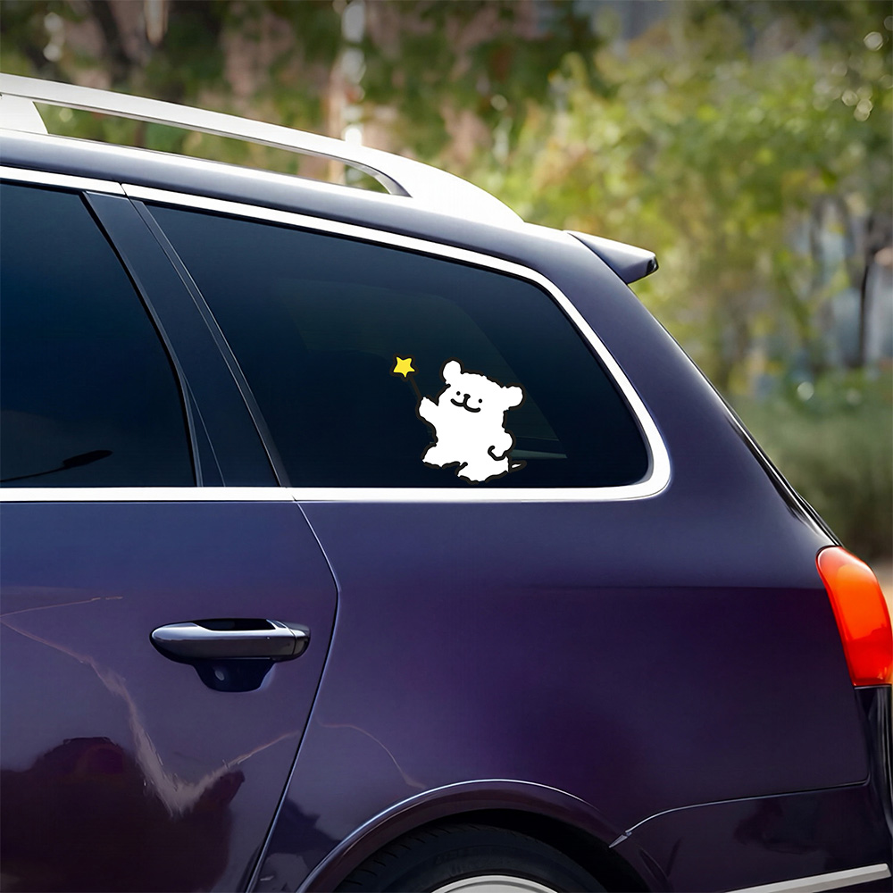 Motorcycle Gear For Dogs - Cute Maltese Dog Anime Waterproof Vinyl
