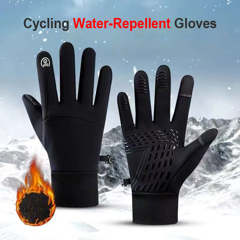 Motorcycle Gear For Winter - Winter Cycling Gloves Men Women Water-Repellent