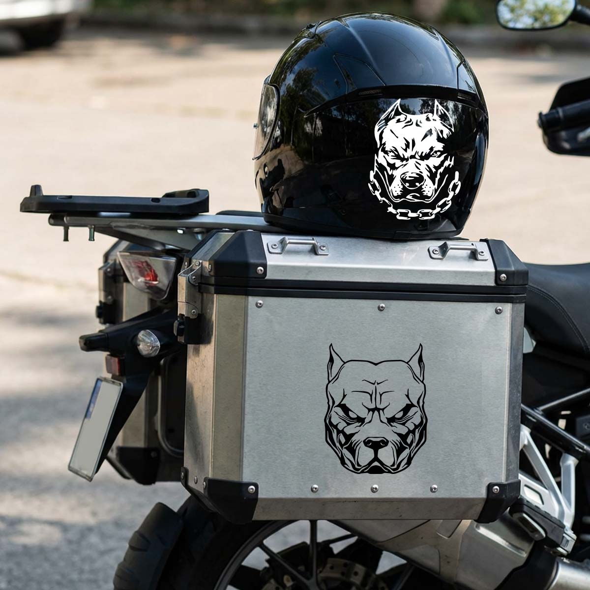 2PCS/SET Multicolor Pitbull Do - Motorcycle Gear For Dogs review and price