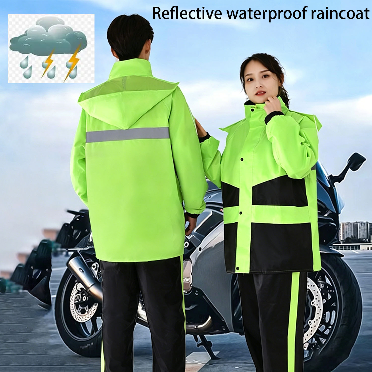 Motorcycle Raincoat Suits Men  - Motorcycle Gear Women review and price