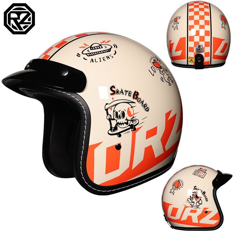 ORZ Retro Semi-open Motorcycle - Motorcycle Gear For Winter review and price
