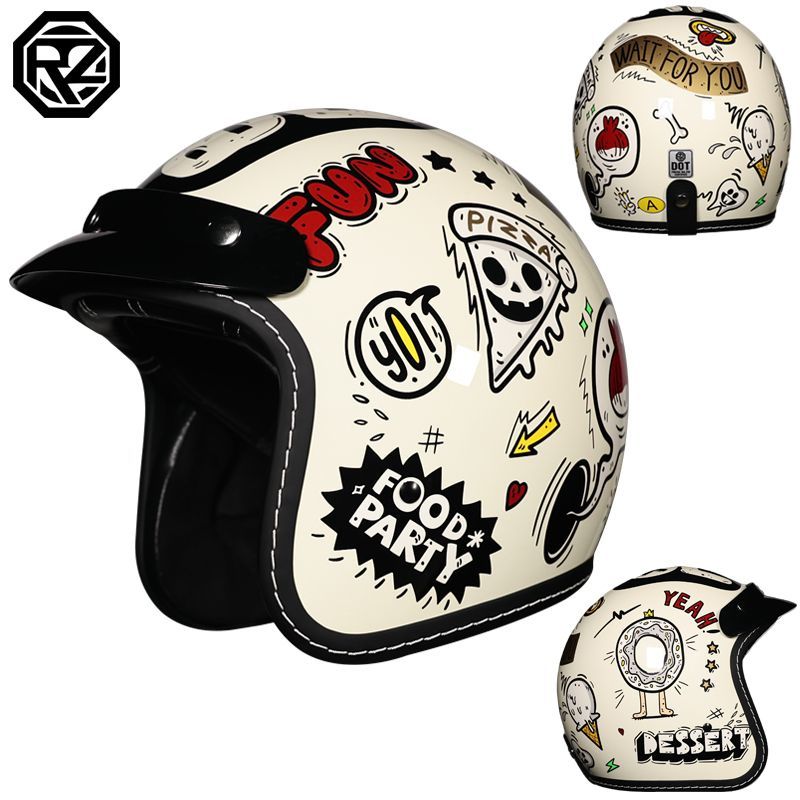 ORZ Retro Semi-open Motorcycle - Motorcycle Gear For Winter review and price