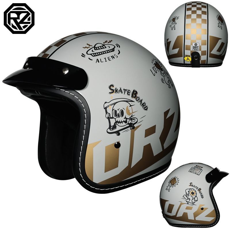 ORZ Retro Semi-open Motorcycle - Motorcycle Gear For Winter review and price