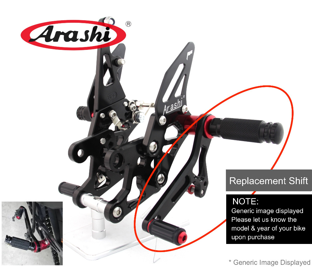 Arashi Adjustable Rearsets Rep - Motorcycle Gear Brand review and price