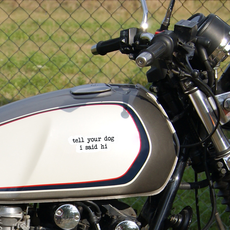 Creative text stickers tell yo - Motorcycle Gear For Dogs review and price