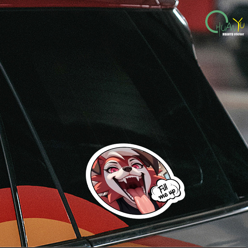 Car sticker fox dog head perso - Motorcycle Gear For Dogs review and price
