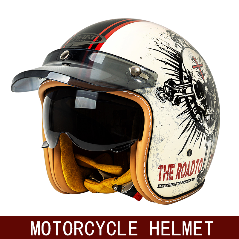 New Retro Half Helmet Motorcyc - Motorcycle Gear For Winter review and price